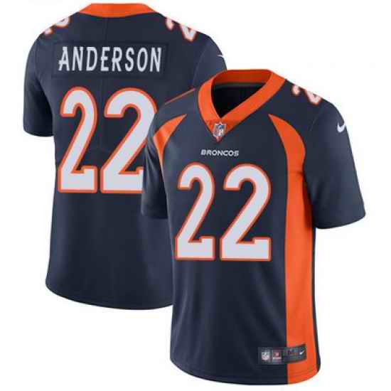 Nike Broncos #22 C J  Anderson Blue Alternate Youth Stitched NFL Vapor Untouchable Limited Jersey
